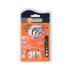 Lodveida sešstūra atslēgu komplekts, 9 gab., 1,5-10 mm, Cr-V Foto 1