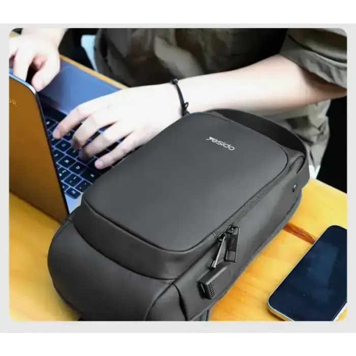 YESIDO WB46 WATERPROOF SHOULDER BAG  7 INCHES BLACK Foto 3