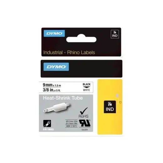 Dymo Heißschrumpfschlauch (18053) Black White (S0718280) Photo