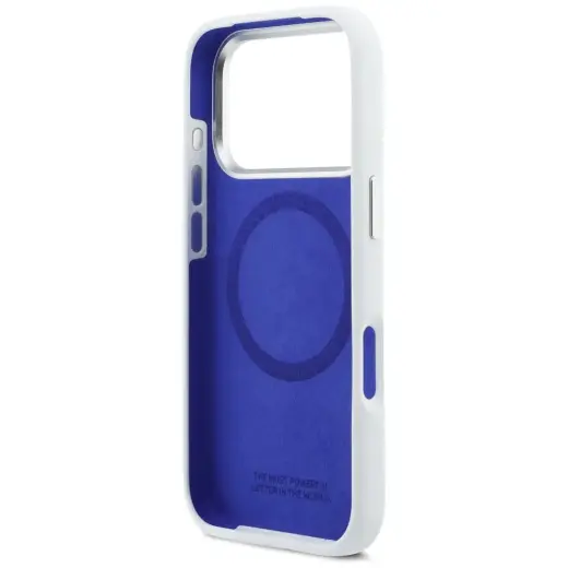 BMW M Silicon Horizontal Line MagSafe Case for iPhone 17 Pro White Фото num
