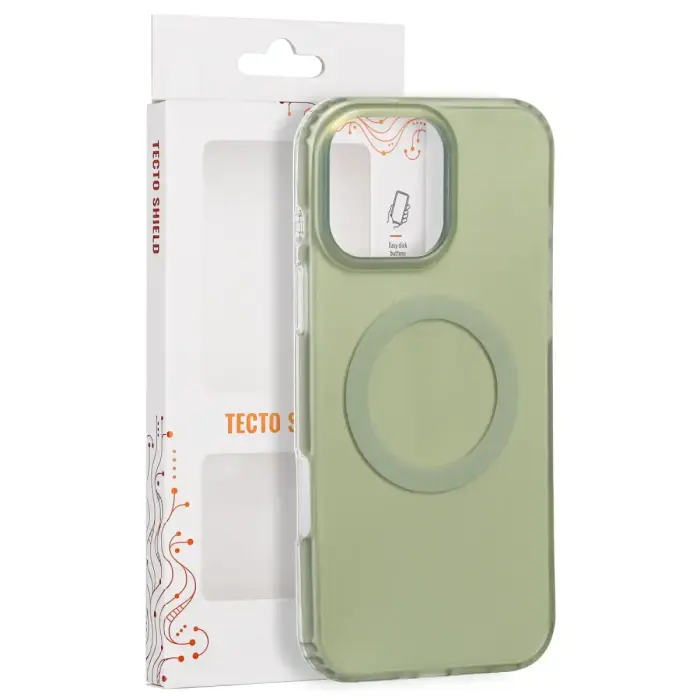 Tecto Shield Mistiq Mag case for iPhone 16 Pro Max 6,9" olive