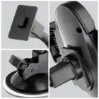 Car phone holder Forcell F-Grip Oval 17 cm windshield / dashboard / air vent black Photo