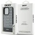 DKNY Leather Printed Pattern Metal Logo MagSafe Case for iPhone 15 Pro - Black — Foto 8