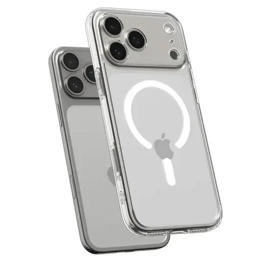Spigen Ultra Hybrid MagSafe Case for iPhone 17 Pro - Clear and White Foto 5
