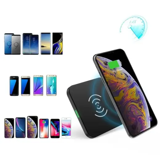 Choetech Qi 10W wireless charger for phone headphones black (T511-S) Фото num