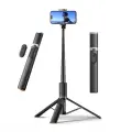 Tech-Protect L08S Bluetooth selfie stick with remote control, tripod up to 141cm - black Фото num