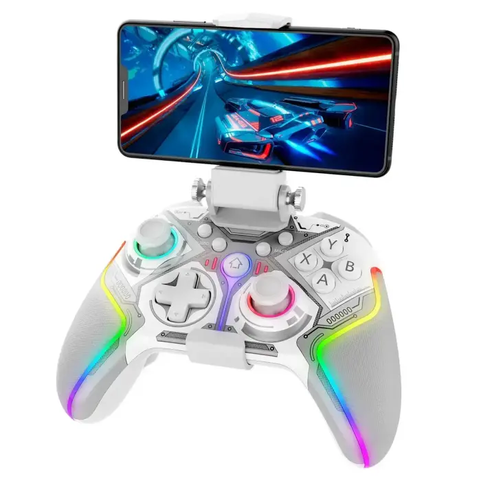 iPega 9666BH Bluetooth RGB Gamepad for Android/iOS/PS3/PS4/PC/N-Switch White