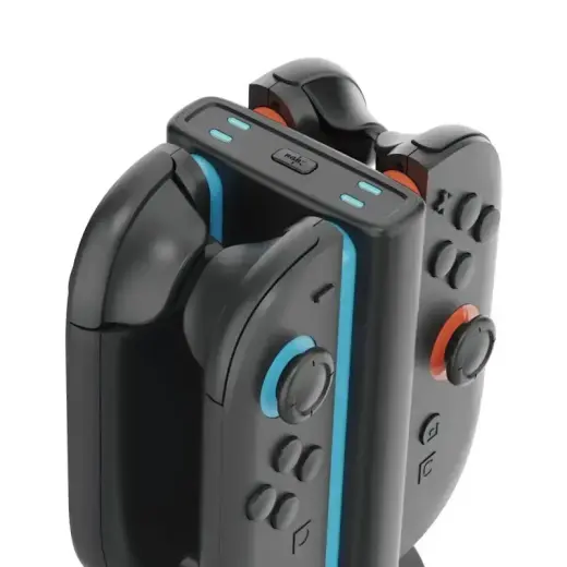 iPega SW2051 Charger Dock with RGB for JoyCon Controllers Nintendo Switch 2 Black (Damaged Package) Foto 2