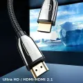 USAMS HDMI kabelis - HDMI 2.1 U67 2m 8K melns | melns Ultra HD SJ497HD01 (US-SJ497) Foto 2