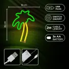 Neon LED Light PALM green orange NNE04 Neolia Фото num