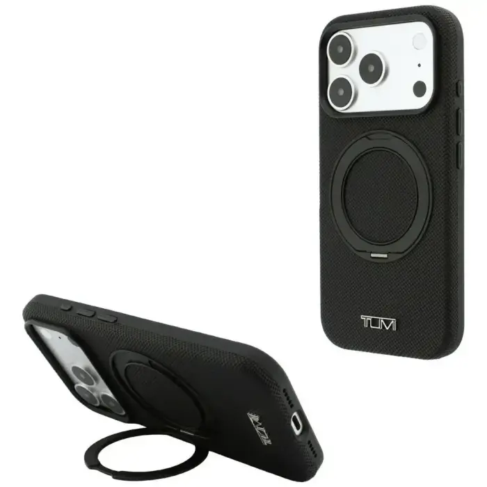 Tumi Ballistic with Ring Stand MagSafe Case for iPhone 18 Pro / 17 Pro Black