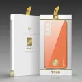 Dux Ducis Yolo elegant cover made of ecological leather for Samsung Galaxy S22 + (S22 Plus) orange Фото num