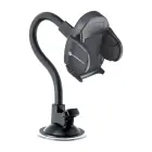 Car phone holder Forcell F-Grip Oval 27 cm windshield / dashboard / air vent black Photo