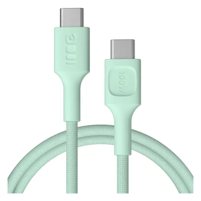 Green Cell PowerStream data transfer and charging cable | USB-C to USB-C | 100W | 1.2m | green