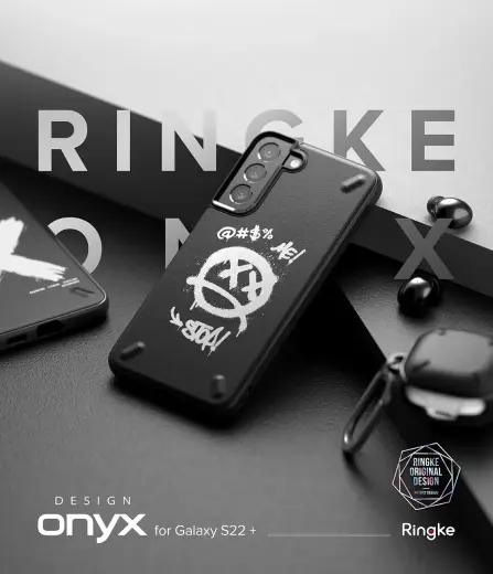Ringke Onyx Design Durable Cover Case for Samsung Galaxy S22 + (S22 Plus) black (X) () Photo