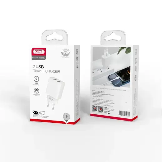 XO wall charger CE02C 2x USB 2,1A white Foto 4