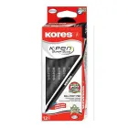 Lodīšu pildspalva KORES KOR-M, 1,0 mm, melna Foto 2