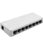 Qoltec Network SWITCH | 8 x RJ45 port | 1000Mbps | Fast Ethernet| LAN Foto 1