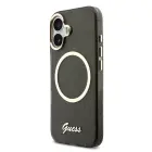 Guess IML Glitter Script Strap MagSafe Case for iPhone 17 Black Foto 1