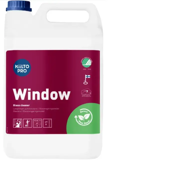 Koncentrēts stikla virsmu tīrīšanas līdzeklis Kiilto Ikkunanpuhdistus, 5l