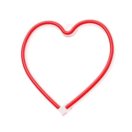 Neon LED Light HEART red Bat + USB FLNE07 Forever Light Foto 2