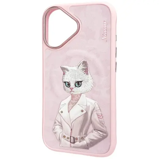 Nimmy Magnetic fashion cute pet phone case for iPhone 16 pink Photo