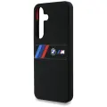 Etui BMW Silicone Middle Tricolor         Stripes MagSafe do Samsung Galaxy S25 czarny Фото num