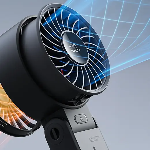 Jisulife Handheld Fan Life7 3600mAh Portable USB Fan - Black Foto 6