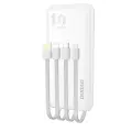 Dudao K6Pro Universal 10000mAh Power Bank с USB-кабелем, USB Type C, Lightning белый (K6Pro-white) Фото num
