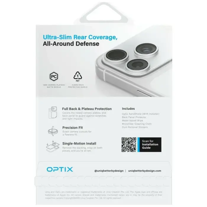 Uniq Optix Aeroshield+ Camera Module Protector for iPhone 17 Pro Max Foto 8