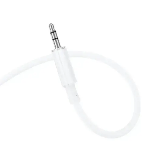 Borofone Cable AUX BL21 Lemon - jack 3,5mm to jack 3,5mm - 1 metre white Photo