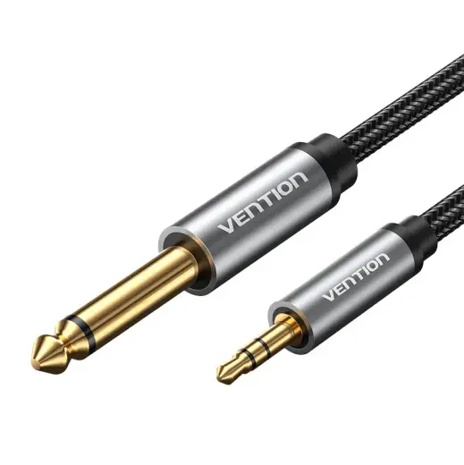 Audio cable mini jack 3.5mm male to jack 6.35mm male Vention BCYHL 10m Foto 2