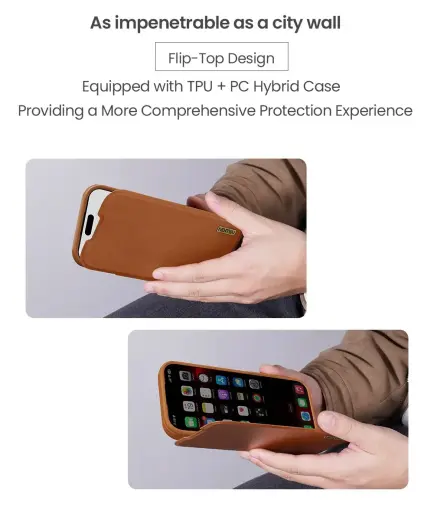 Nillkin Qin Book PRO Case for Apple iPhone 17 Pro Brown Photo