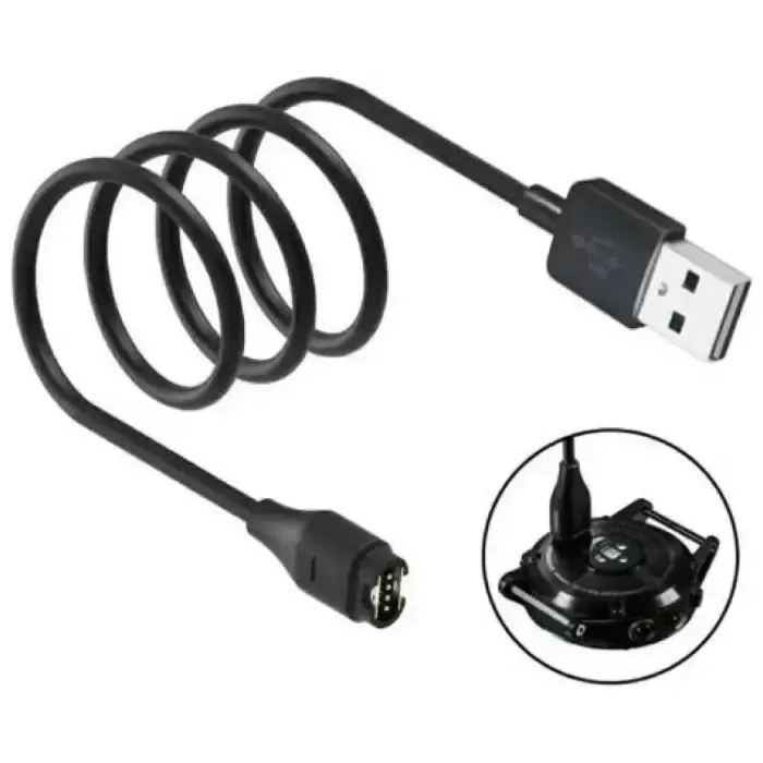 Cable USB-A Beline for Charging Garmin Watches 1m black