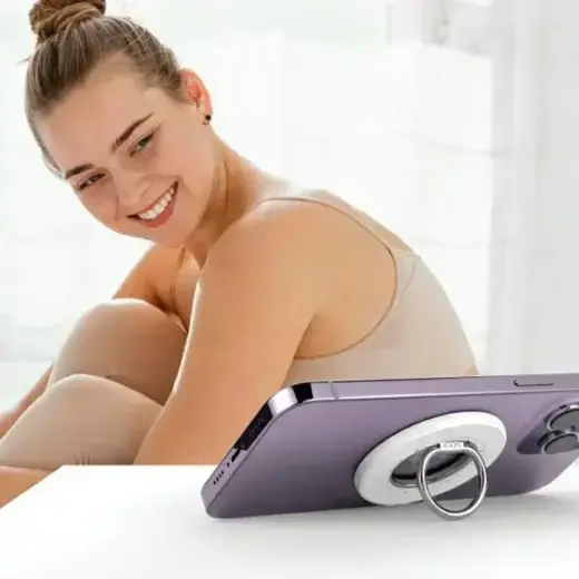 SODI Double-Sided Magnetic Ring Stand BM-350 white MagSafe Foto 7