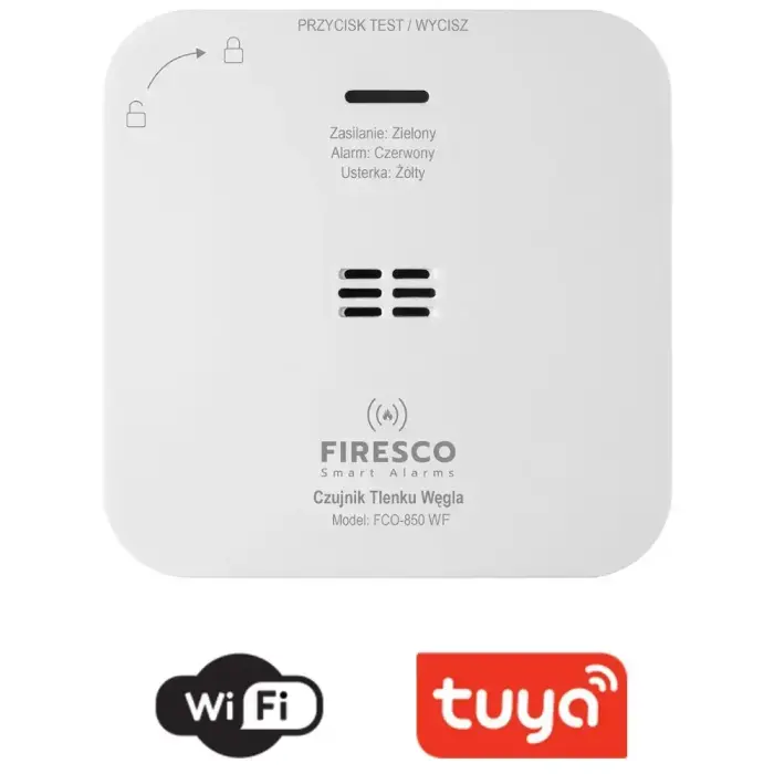 Firesco FCO-850 WF Wi-Fi Carbon Monoxide Detector Tuya Smart Life Foto 2