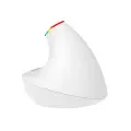 Wireless Vertical Mouse Delux M618C 2.4G 1600DPI RGB (white)  Фото num