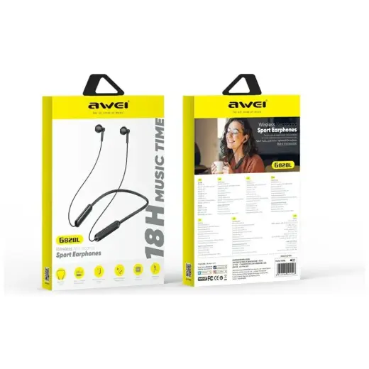 Sports headphones AWEI G82BL Bluetooth black Foto 7