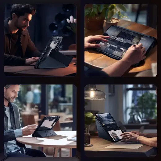 Nillkin Bumper PRO Protective Stand Case priekš Xiaomi Pad 7 melns Foto 10