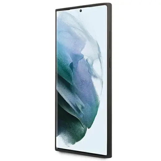 Ferrari Liquid Silicone Metal Logo Case for Samsung Galaxy S22 Ultra Black Foto 5