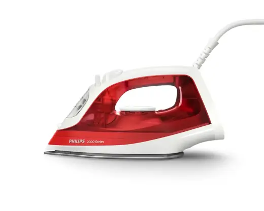 PHILIPS 2000 sērijas Tvaika gludeklis, 2000W, sarkans Photo