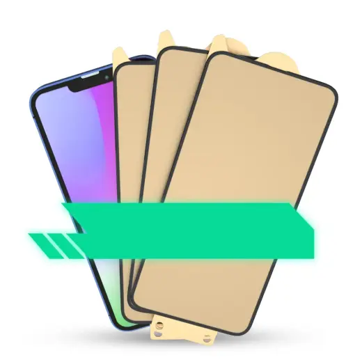 Bestsuit 6in1 set for iPhone 13 mini case | tempered glass flexi | back housing protector film | camera lens tempered glass | cloths | aplicator (D30 Buffer) Photo