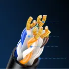 Ugreen Cat6A UTP Ethernet Cable 5m - Black Foto 4