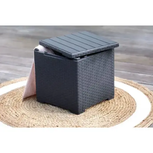 Dārza galdiņš/uzglabāšanas kaste Vigo pelēks Foto 4