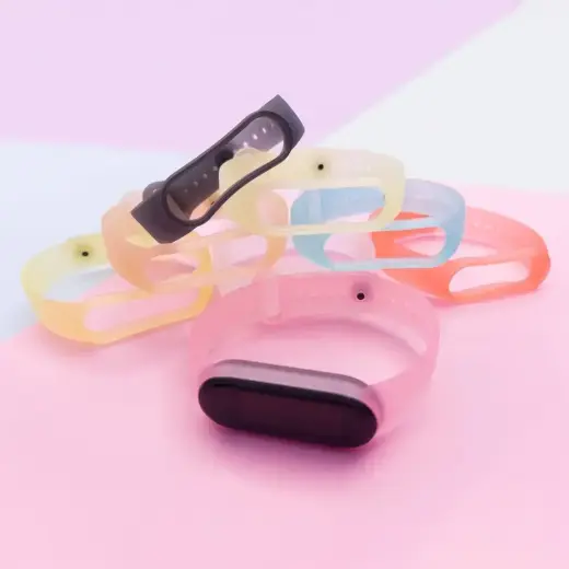Silicone strap for Xiaomi Mi Band 5 / 6 wristband strap - gold Фото num