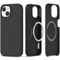 Tech-Protect Silicone MagSafe iPhone 15 Case - Matte Black — Foto 1