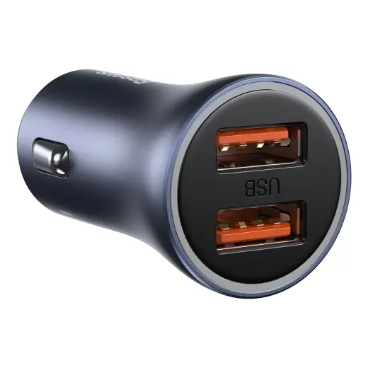 Baseus Golden Contactor Pro car charger, 2x USB, 40W (gray) Photo
