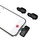 Wireless lavalier microphone USB C Hoco L27 black — Foto 5