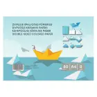 Krāsains papīrs, divpusējs, A4, 8 loksnes, 80gsm Foto 2