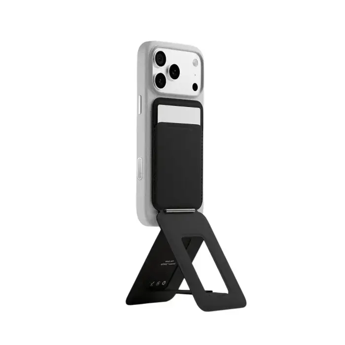 Moft Movas Snap Tripod MagSafe Magnetic Wallet and Phone Stand in misty black